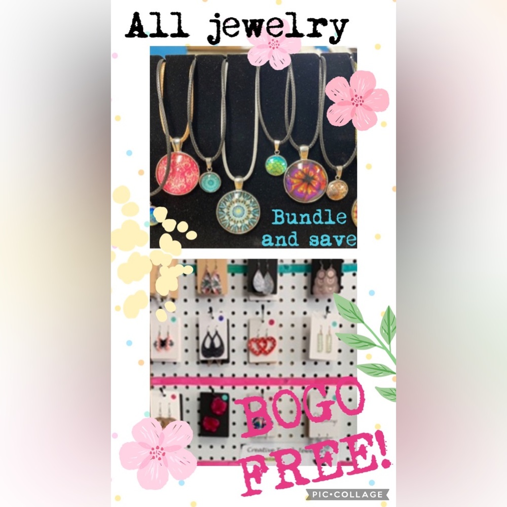 Handcrafted earrings and necklaces